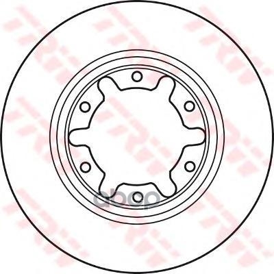 Диск тормозной передн NISSAN: PATROL GR II (Y61) 97- TRW арт. DF7305S