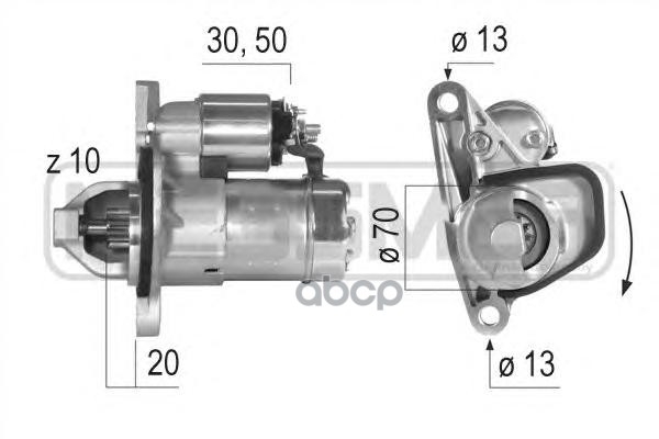 Стартер NISSAN QASHQAI, X-TRAIL 2.0 Era арт. 220579