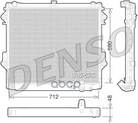 Радиатор системы охлаждения TOYOTA: LAND CRUISER (J20) 4.7 V8 (UZJ200) 08- Denso арт. DRM50074