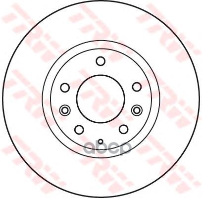 Диск тормозной передн MAZDA: 6 (GH) 07-, 6 Наклонная задняя часть (GH) 07-, 6 универсал (GH) 08- TRW арт. DF4974S
