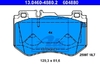 Колодки тормозные дисковые передн, MERCEDES-BENZ: C-CLASS (W205) 13- , C-CLASS T-Model (S205)14- Ate арт. 13.0460-4880.2