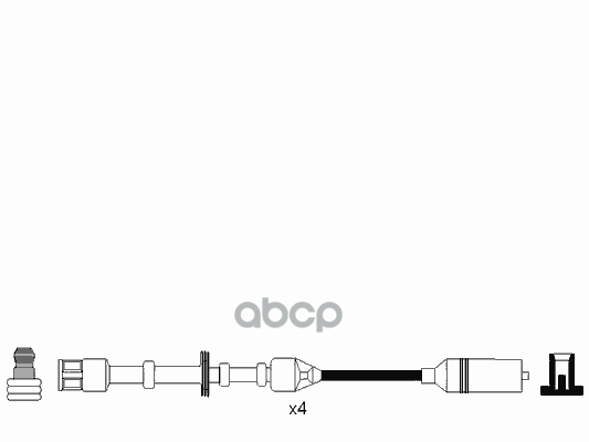 Комплект проводов зажигания 0967 / RC-VW236, VW Golf 97-00inch Bora 98-00inch AGN AUDI A3 00-03inch APG NGK арт. 0967