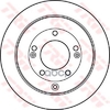 Диск тормозной задн HYUNDAI: GRANDEUR  05 - KIA: OPIRUS  03 - TRW арт. DF4937
