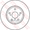 Диск тормозной передн TOYOTA: ALTIS седан (E15_, E14_) 07-, AURIS (_ZE15_, _RE15_) 06- TRW арт. DF4939S