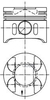 Поршень ДВС MB W210 200CDi/320CDi OM611-OM613=88 2.5x2x3 std99> (30x70) KOLBENSCHMIDT арт. 97409600