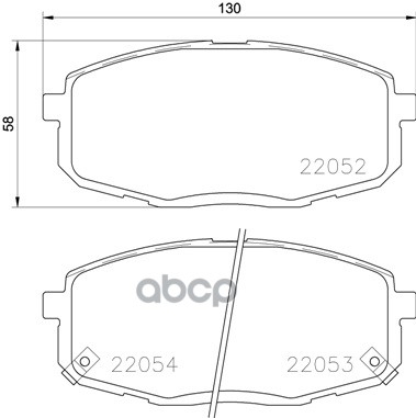 Колодки тормозные дисковые перед Brembo арт. P30077