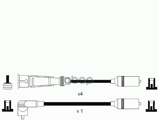 Провод высоковольтный VW Golf I-IV/Polo/Vento ,SEAT Cordoba/Ibiza/Toledo 1,0-2,0 NGK арт. 8622