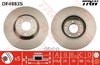 Диск тормозной передн NISSAN: MURANO (Z50) 05-, MURANO (Z51) 07- TRW арт. DF4983S