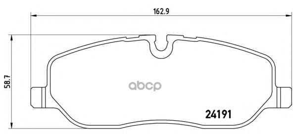 Колодки тормозные дисковые перед Brembo арт. P44014