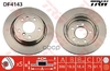 Диск тормозной задн BMW: 5 88-95, 5 Touring 93-97 TRW арт. DF4143