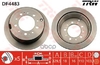 Диск тормозной задн TOYOTA: LAND CRUISER 100 98- TRW арт. DF4483