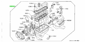 Комплект прокладок двигателя NISSAN LD20 Stone JFS00224