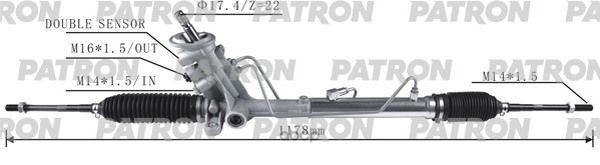 Рейка рулевая VW POLO 2001-2009 ROOMSTER 2006-/FABIA 2007- PATRON арт. PSG3057