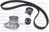 Комплект ГРМ с водяным насосом O136 OPEL 1.8/2.0 93- Dolz арт. KD068
