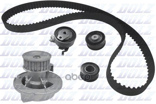Комплект ГРМ с водяным насосом O160 OPEL Astra/Vectra 1.4-1.8 98- Dolz арт. KD069