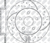 Диск тормозной перфорированный Performance (к-кт 2 шт, цена за 1 шт) NiBK арт. RN1517DSET