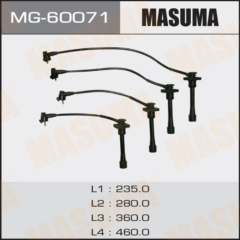 Провода высоковольтные Masuma MG-60071 909192239 COROLLA 91-02 RAUM 97-03 CALDINA 97-02 (4EFE, 5EFE)