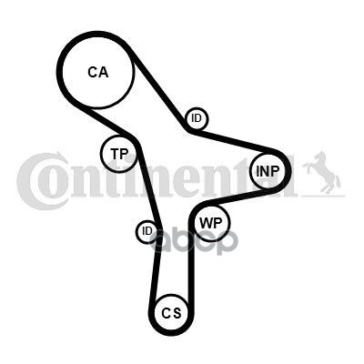 Ремень ГРМ HYUNDAI. KIA SORENTO 3.5 V6 Z=259*32 01> Continental арт. CT1176