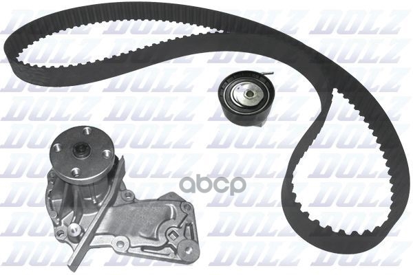 Комплект ГРМ с водяным насосом F233 FORD B-Max/C-Max/Fiesta/Focus/Fusion/Mondeo 1.4i/1.6i 02- Dolz арт. KD070