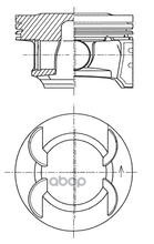 Поршень ДВС CHEVROLET AVEO, CRUZE, TRAX / OPEL ASTRA J, INSIGNIA A 1.6 04- (79mm) KOLBENSCHMIDT арт. 41492600