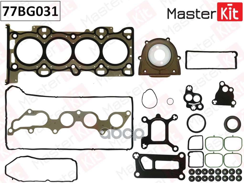 Полный комплект прокладок ДВС Mazda 5/6(L813/L823) Ford Mondeo(CGBA/CGBB) 1.8i 16V 00-07 MasterKit арт. 77BG031
