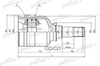 ШРУС внутренний 23x34x22 TOYOTA COROLLA AE110/EE110/CE110 95-01 PATRON арт. PCV1575
