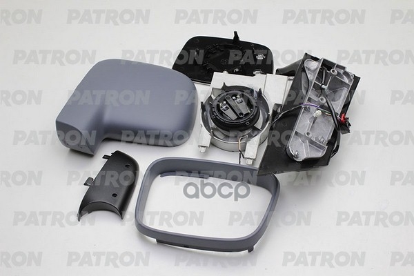 Зеркало наружное прав, электр, с подогр, выпукл, грунт VW: CADDY - 04-2010, TRANSPORTER T5 - 2003-09 PATRON арт. PMG4047M08