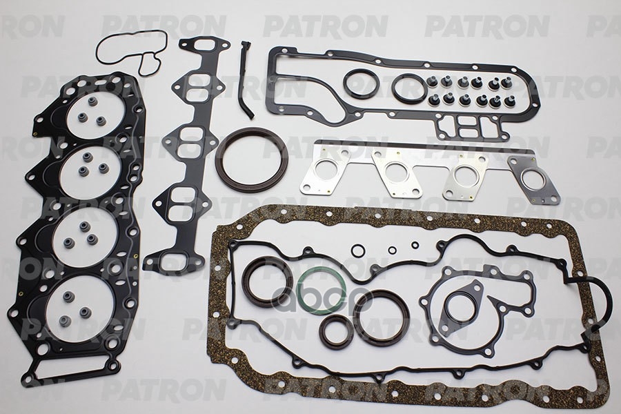Комплект прокладок двигателя полный с прокладкой ГБЦ Mazda MPV 2.5TD 96> PATRON арт. PG1-1017