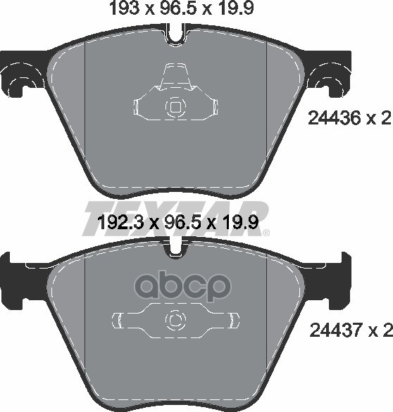 Колодки тормозные дисковые BMW: 5 GRAN TURISMO 550 i/550 i xDrive 09-, 7 750 d xDrive/750 i/750 i xDrive/760 i/ActiveHybrid 08-, X5 M 50 d/xDrive 50 i 07-, X5 M 50 d/xDrive 50 i Textar арт. 2443601