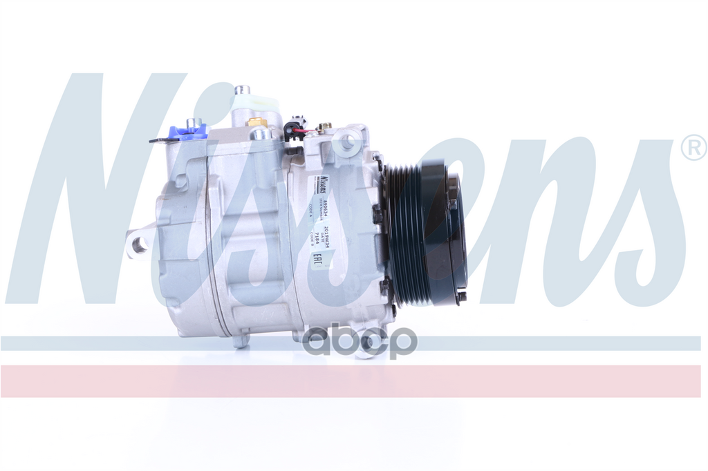 Компрессор кондиционера MERCEDES-BENZ: C-CLASS (CL203/S203/W203) C180-C350i/CDi/CGi/Kompressor 00-11, E-CLASS (S211/W211) E200-E500i/CDi/E55AMG/4-matic 02-09 Nissens арт. 890634