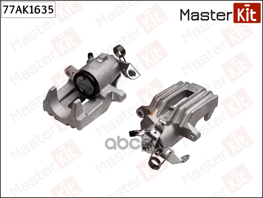 Тормозной суппорт зад. прав. Skoda OCTAVIA I (1U2) 1996 - 2010, VW BORA (1J2) 1998 - 2013 MasterKit арт. 77AK1635