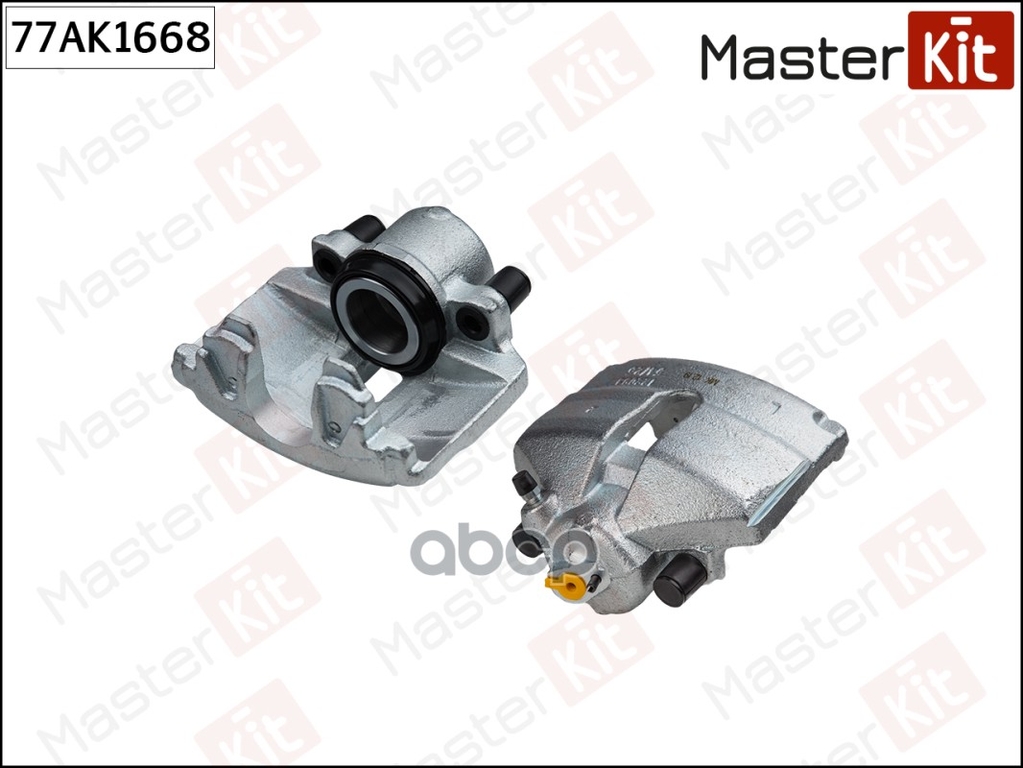 Суппорт тормозной перед. лев. Audi A1 (8X1, 8XK) 2010 - 2018, Skoda FABIA II (542) 2006 - 2 MasterKit арт. 77AK1668