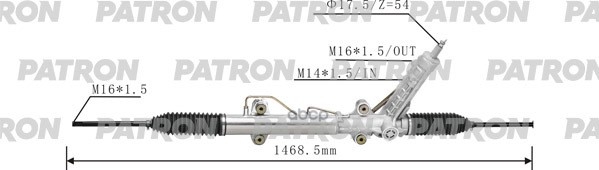 Рейка рулевая гидравлическая MERCEDES-BENZ: SPRINTER 2-4 t (901, 902) / VW: LT 28-35 1995-06 PATRON арт. PSG3022