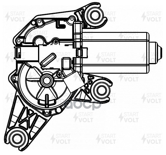Моторедуктор стеклооч. задний для а/м Renault Duster (12-)/Sandero (09-) (VWB 0907) STARTVOLT арт. VWB0907