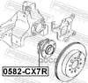 Ступица задняя Febest арт. 0582CX7R