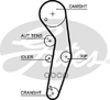 Комплект ремня ГРМ с помпой A205 AUDI. VW 1.4TD GATES KP55569XS2 Gates арт. KP55569XS2