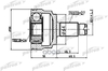 ШРУС (без кольца ABS_!!! ) наружный 27x64x24 BMW 3 316 318 320 90- PATRON арт. PCV1796