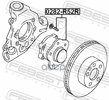 Ступица задняя Febest арт. 0282R52R