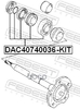 Подшипник ступичный задний ремкомплект 40X74X36 Febest арт. DAC40740036KIT