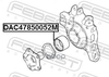 Подшипник ступичный передний 47X85X52 Febest арт. DAC47850052M