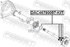 Подшипник ступичный задний ремкомплект 46X78X57 Febest арт. DAC46780057KIT
