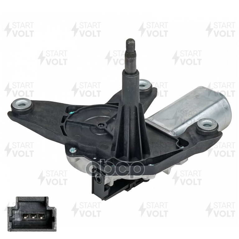 Моторедуктор стеклооч. задний для а/м Renault Duster (12-)/Sandero (09-) (VWB 0907) STARTVOLT арт. VWB0907