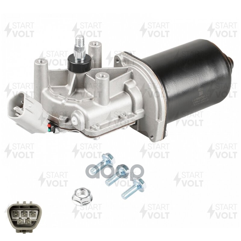 Моторедуктор стеклооч. для а/м Chery Tiggo T11 (05-) (перед.) (VWF 0563) STARTVOLT арт. VWF0563