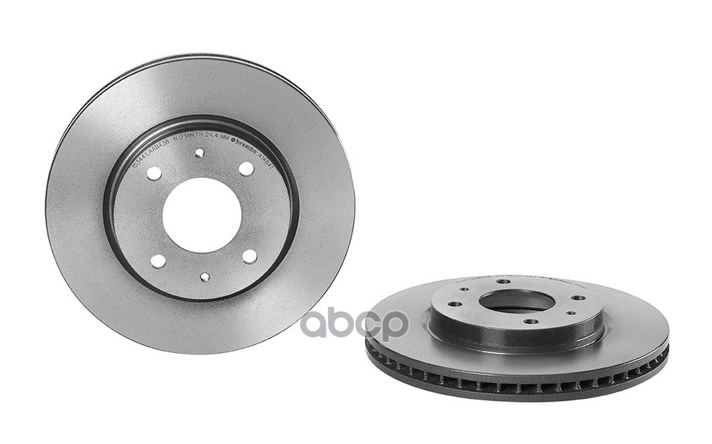Диск тормозной передний вентилируемый Brembo арт. 09A14841