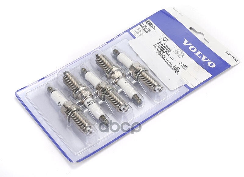 Комплект свечей зажигания 5шт., S60(11-), S80(07-), V40(13-), V60 VOLVO арт. 31361653