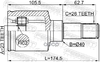 Шрус внутренний левый 23X40X26 Febest арт. 2111CB320ATLH
