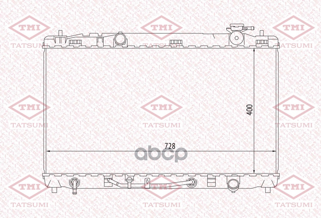 Радиатор системы охлаждения TOYOTA Camry 06-> TATSUMI арт. TGA1035