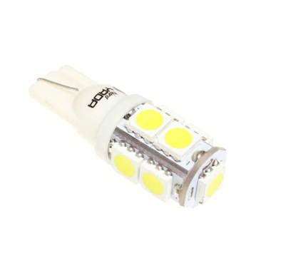 Лампа светодиодная W5W 12V 1,3W NORD YADA T10-9SMD size 5050 белый 54lm