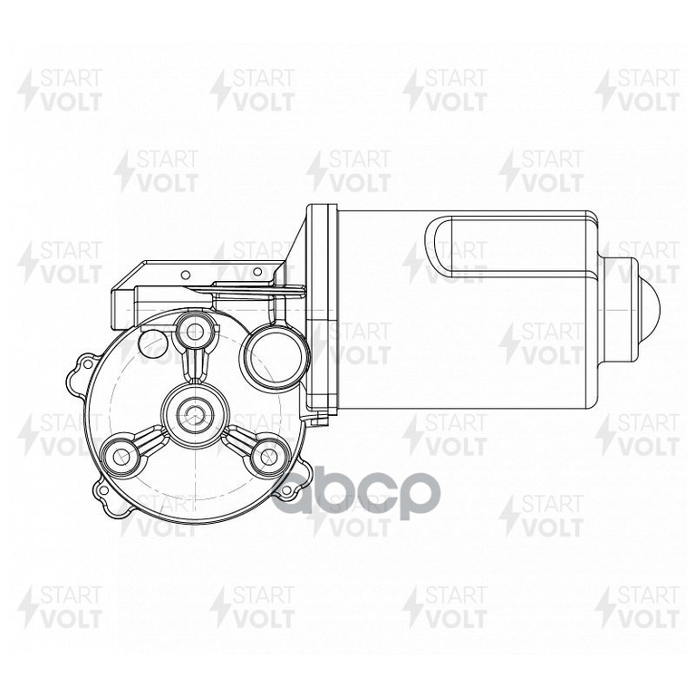 Моторедуктор стеклооч. для а/м Opel Corsa C (00-) (перед.) (VWF 0557) STARTVOLT арт. VWF0557