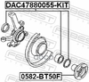 Подшипник ступичный передний 47X88X55 Febest арт. DAC47880055KIT